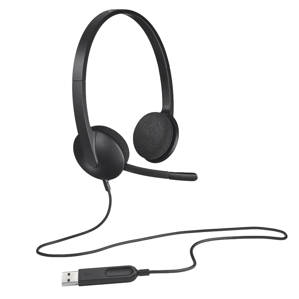 אוזניות למשרד Logitech H340 USB