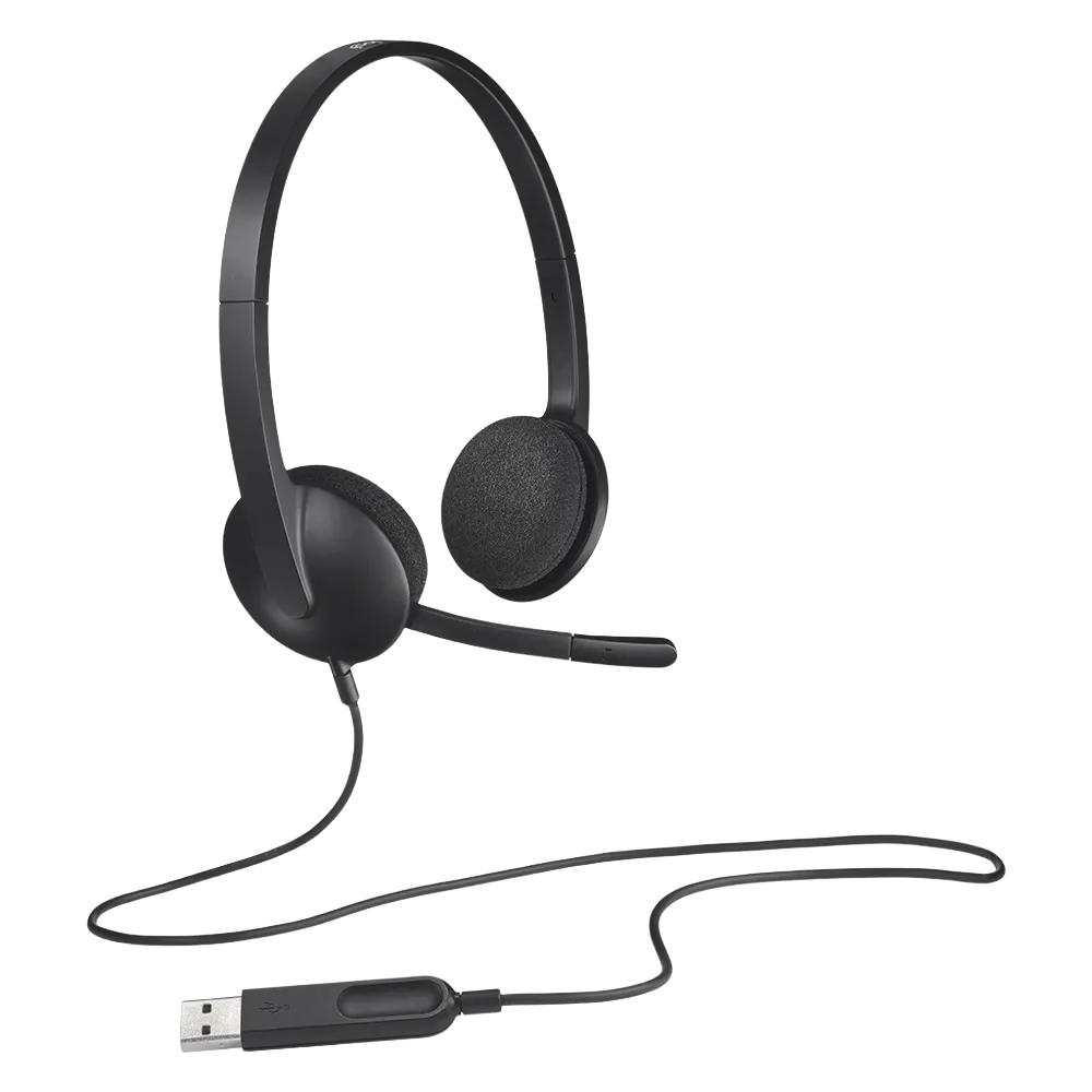 אוזניות למשרד Logitech H340 USB