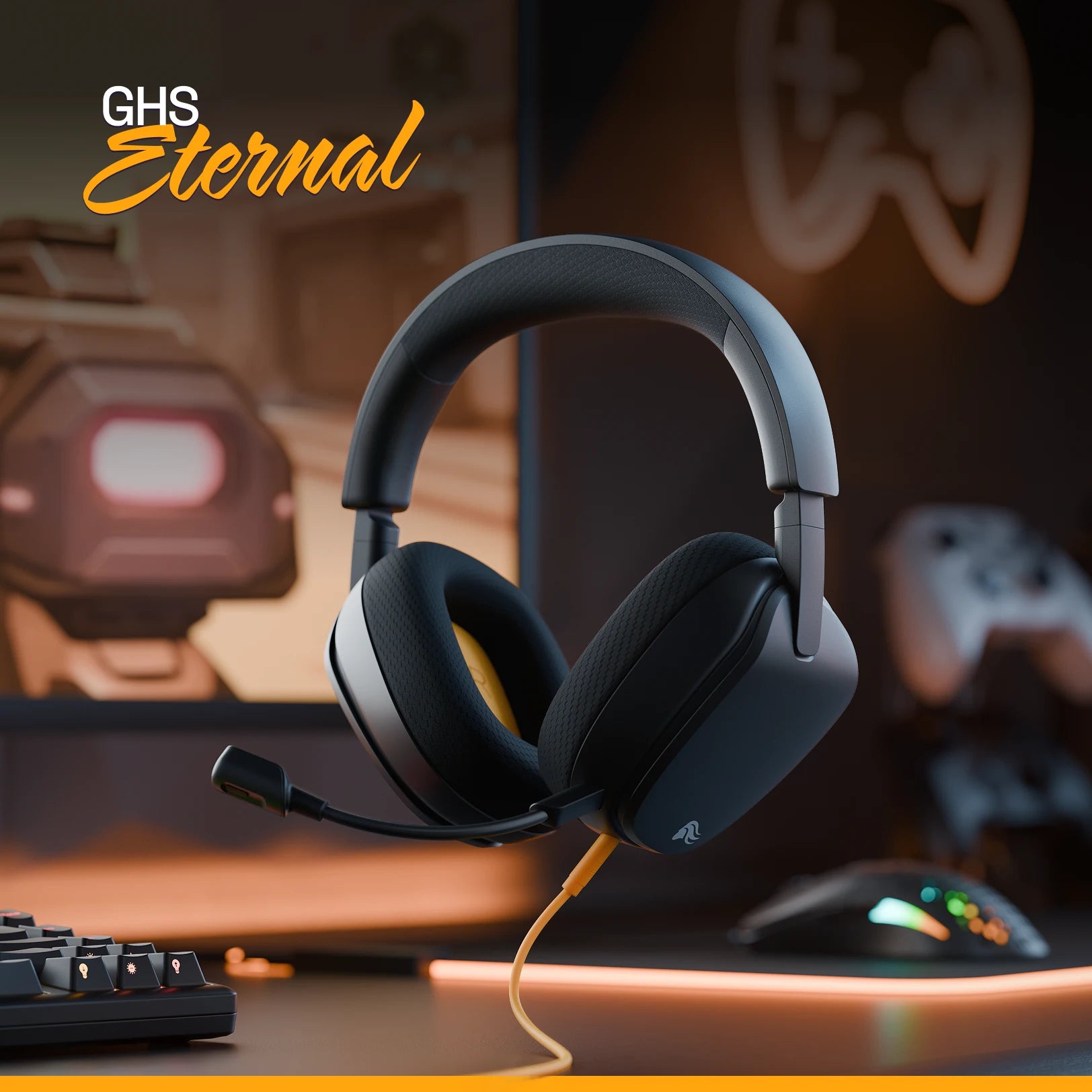 אוזניות גיימינג Glorious GHS Eternal