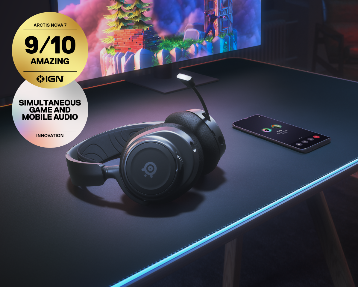 אוזניות גיימינג SteelSeries Arctis Nova 7