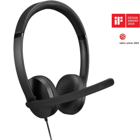 אוזניות Lenovo USB-A Wired Stereo Headset Gen 2