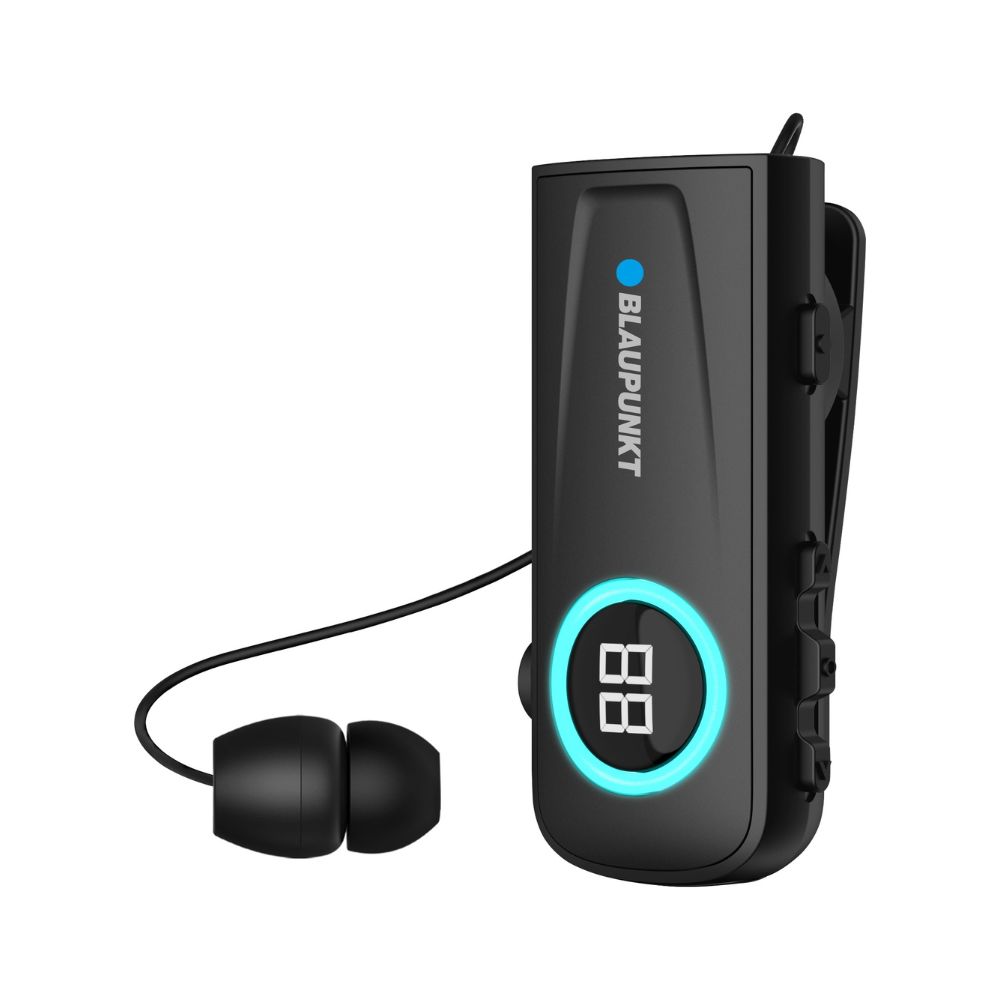 אוזניית Bluetooth עם קליפס ותצוגת LED Blaupunkt BP-3850