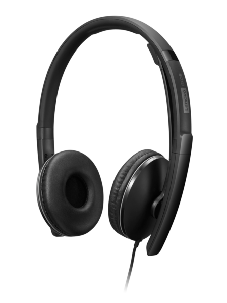 אוזניות Lenovo Wired ANC Headset Gen 2 מאושרות Teams