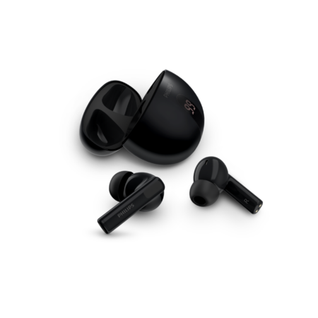 אוזניות Philips TAT2520 True Wireless עם ANC ומסך במארז